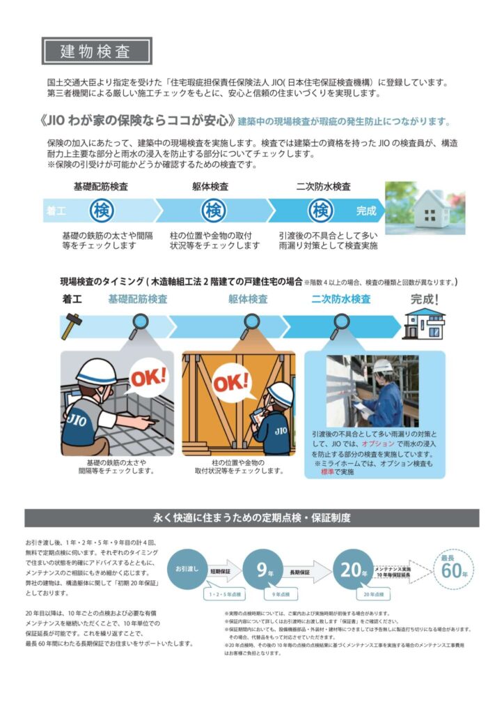 建築中の瑕疵を防ぐJIOの基礎配筋・躯体・二次防水の3段階検査